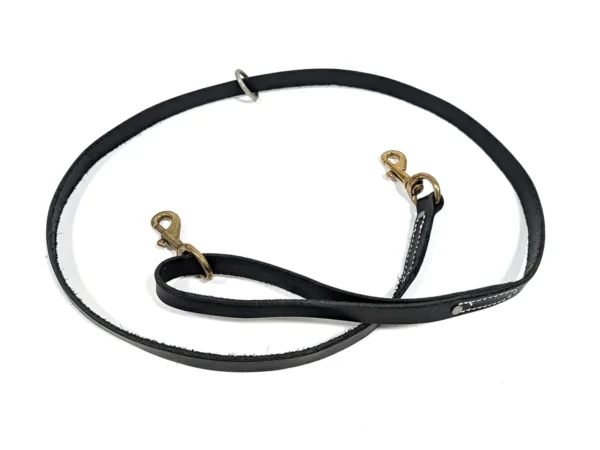 Leather Tree Lead with 2 Snaps & O-Ring